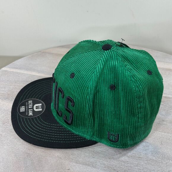 Ultra Game Boston Celtics Caps Embroidered Green Corduroy Snapback Hat NBA Champ - Picture 8 of 10